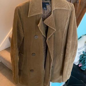 H&M corduroy pea coat- size 8